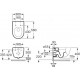 Комплект Система инсталляции для унитазов Grohe Rapid SL 38750001 4 в 1 с кнопкой смыва + Крышка-сиденье Roca Meridian 8012A2004 с микролифтом, петли хром + Унитаз подвесной Roca Meridian 346247000, цвет белый, бачок 3/6 л