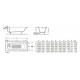 Чугунная ванна Roca Continental 21291200R (160х70) прямоугольная, пристенная
