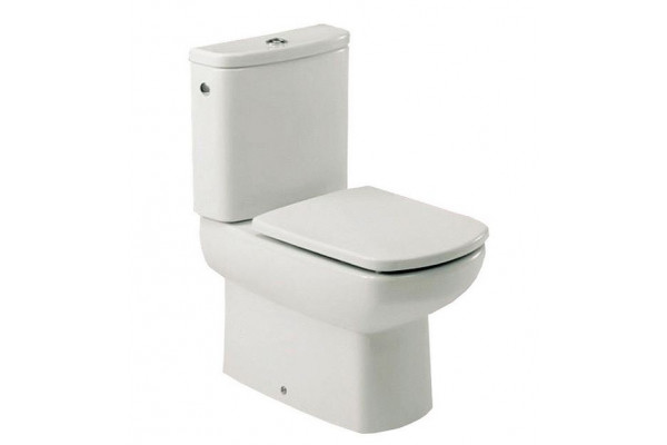 Унитаз напольный Roca Dama Senso Compacto белый, прямоугольный, 40.5x60 см