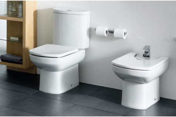 Унитаз напольный Roca Dama Senso Compacto белый, прямоугольный, 40.5x60 см