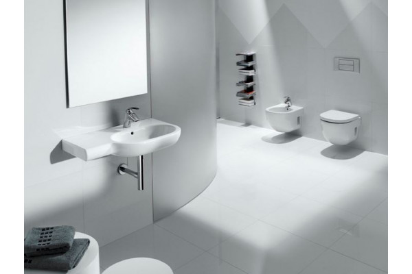 Унитаз подвесной Roca Meridian-N короткий белый, овальный, 36x48 см