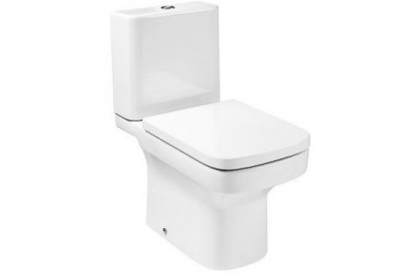 Унитаз напольный Roca Dama-N 660 белый, прямоугольный, антивсплеск, 36.5x66 см