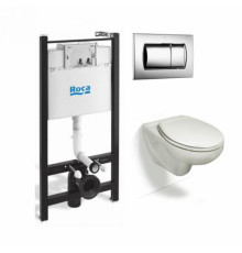Комплект инсталляция Roca Pro WC+ унитаз Roca Victoria+крышка "микролифт" бачок 3/6 л