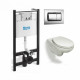 Комплект инсталляция Roca Pro WC+ унитаз Roca Victoria+крышка 