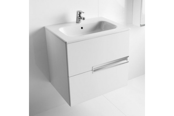 Тумба с раковиной Roca Victoria Nord Ice Edition 60 белая, подвесная, с ящиками