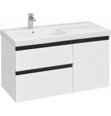 Тумба для комплекта Roca Domi 100 L, белый глянец, подвесная, с доводчиками