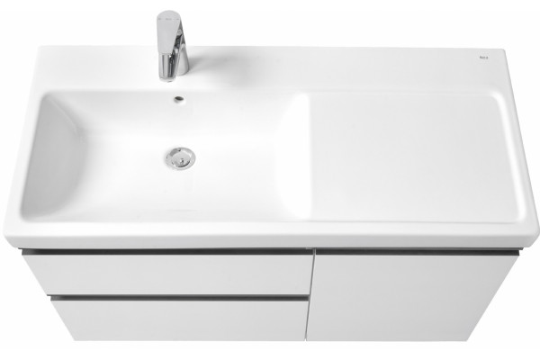 Тумба для комплекта Roca Domi 100 L, белый глянец, подвесная, с доводчиками