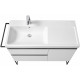 Тумба для комплекта Roca Domi 100 L, белый глянец, подвесная, с доводчиками