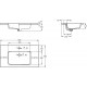 Мебельная раковина Roca The Gap 3279A4000 80 см, белая, прямоугольная, цвет белый