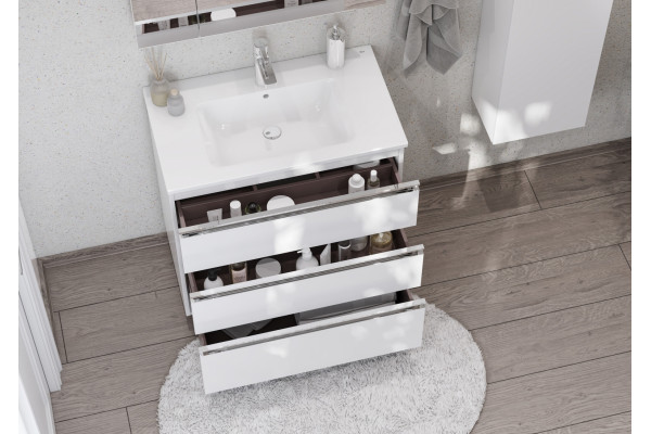Мебельная раковина Roca The Gap 3279A4000 80 см, белая, прямоугольная, цвет белый
