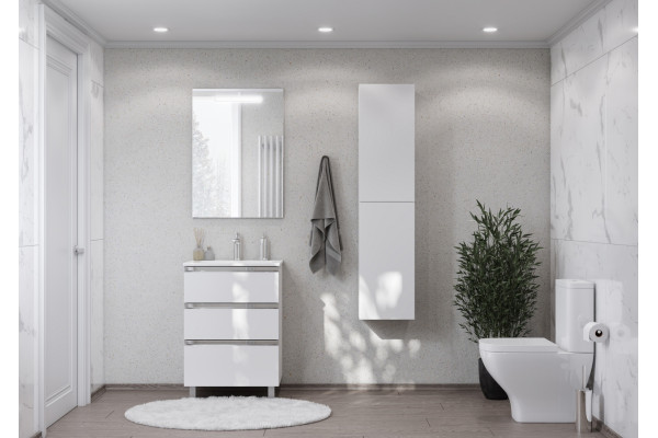 Мебель для ванной Roca The Gap 60, 3 ящика, белый глянец, подвесная, с доводчиками