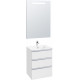 Мебель для ванной Roca The Gap 60, 3 ящика, белый глянец, подвесная, с доводчиками