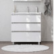 Тумба с раковиной Roca The Gap 80, 3 ящика, белый глянец, подвесная, с доводчиками