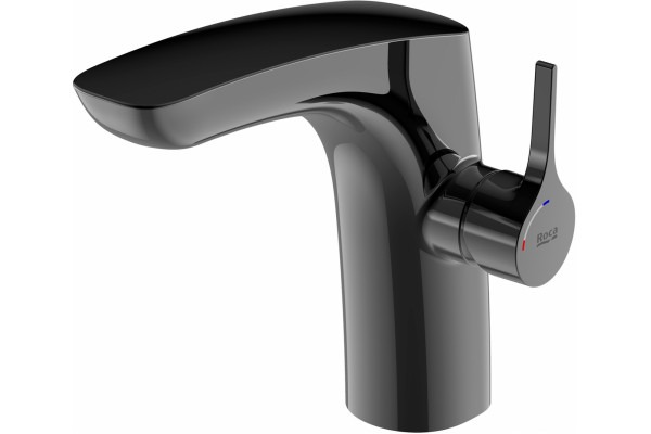 Смеситель Roca Insignia 5A3B3ACN0 для раковины, titanium black, однорычажный, черный