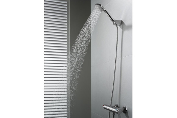 Душевой гарнитур Roca Natura 5B9302C00 хром, штанга 21.5 см, шланг металлический 170 см
