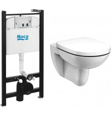 Комплект Roca Debba 893104980 с микролифтом, цвет белый,  в современном стиле
