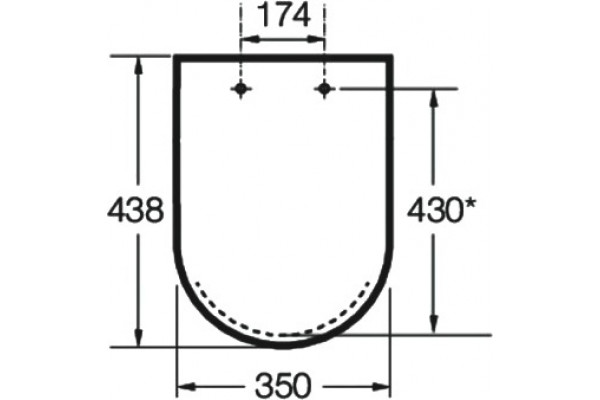 Комплект Roca Debba 893104980 с микролифтом, цвет белый,  в современном стиле