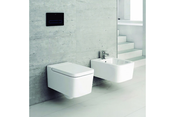 Унитаз подвесной Roca Inspira square 346537000 белый, прямоугольный, 37x56 см