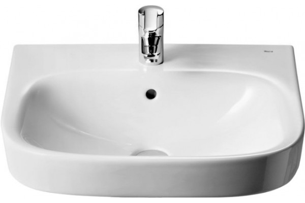 Раковина Roca Debba 50x42 цвет белый, полукруглая, с переливом