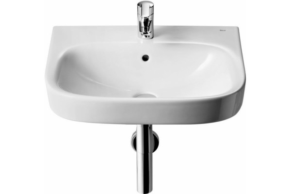 Раковина Roca Debba 60x48 цвет белый, полукруглая, с переливом