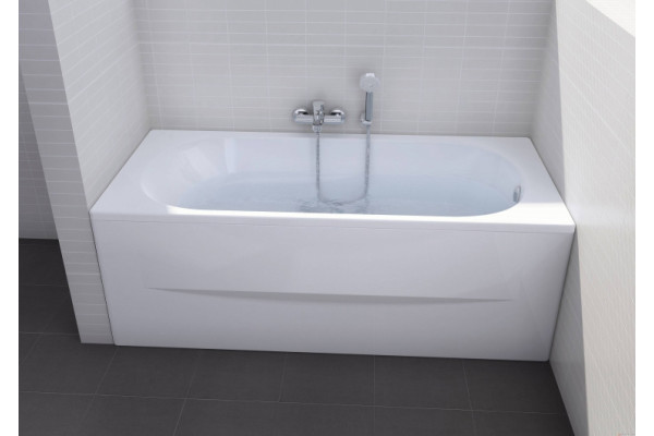 Акриловая ванна Roca Genova-N 150x75 см пристенная, прямоугольная, объем 240 л.