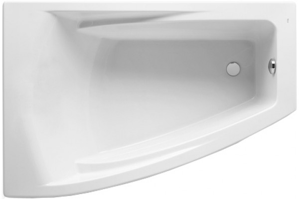 Акриловая ванна Roca Hall Angular 150x100 L пристенная, асимметричная