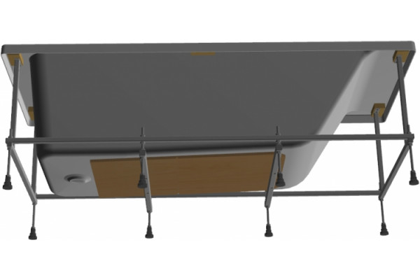 Акриловая ванна Roca Easy 170x70 см пристенная, прямоугольная, объем 240 л.