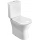 Унитаз напольный Roca Leon 7342649000 белый, овальный, антивсплеск, 36x66.5 см