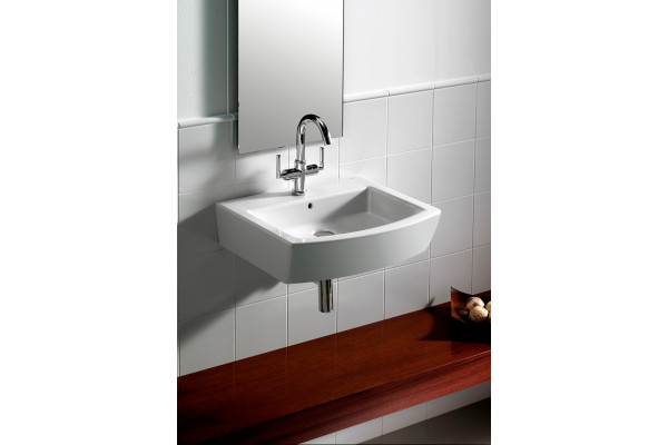 Раковина Roca Hall 327881000 (55 см) цвет белый, прямоугольная, с переливом