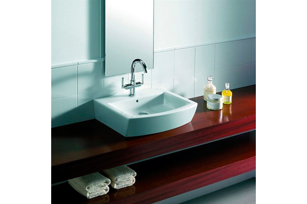 Раковина Roca Hall 327881000 (55 см) цвет белый, прямоугольная, с переливом