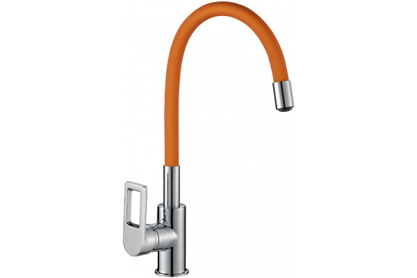Смеситель Rossinka Z Z35-35U-Orange для кухонной мойки однорычажный, высота излива 26.1 см
