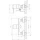 Термостат Rossinka RS50-41 для душа термостат, хром