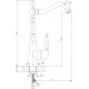 Смеситель Rossinka Z Z35-20U для кухонной мойки однорычажный, высота излива 26.5 см