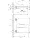 Смеситель Rossinka RS29-31 для ванны с душем, однорычажный, хром