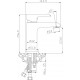 Смеситель Rossinka W W35-12 для раковины однорычажный, высота излива 10.36 см