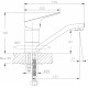 Смеситель Rossinka RS29-22 для раковины однорычажный, хром, высота излива 6.7 см