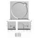 Душевая дверь Roth Exclusive ECD2L 120х205 профиль черный, стекло прозрачное, левая, раздвижная