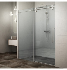 Душевая дверь Roth KINEDOOR 130х200 профиль хром, стекло прозрачное, раздвижная