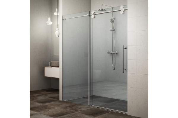 Душевая дверь Roth KINEDOOR 130х200 профиль хром, стекло прозрачное, раздвижная