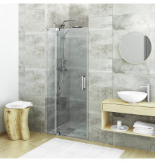Душевая дверь Roth ELEGANT NEO 90х201 профиль хром, стекло прозрачное, распашная