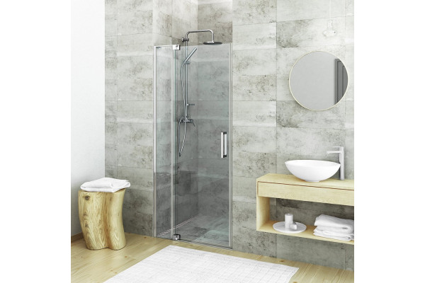 Душевая дверь Roth ELEGANT NEO 110х201 профиль хром, стекло прозрачное, распашная