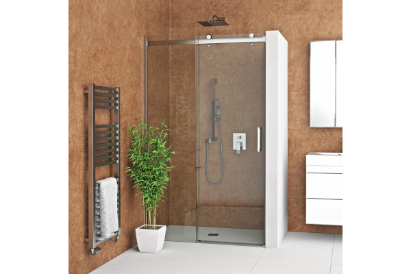 Душевая дверь Roth AMBIENT 120х200 профиль хром, стекло прозрачное, раздвижная