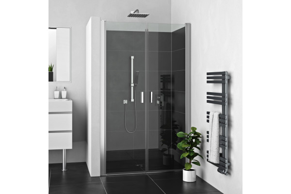 Душевая дверь Roth LEGA LIFT 90х195 профиль хром, стекло прозрачное, распашная