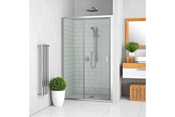 Душевая дверь Roth LEGA 120х190 профиль хром, стекло прозрачное, раздвижная