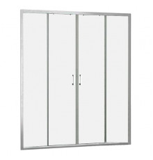 Душевая дверь Roth LEGA 140х190 профиль хром, стекло прозрачное, раздвижная