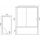 Душевая кабина Royal Bath RB 8100BP6-WC-L прямоугольная, поддон глубокий