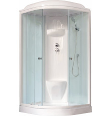 Душевая кабина Royal Bath RB 90HK6-WT четверть круга, поддон низкий, стекло прозрачное