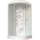 Душевая кабина Royal Bath RB 90HK7-WC четверть круга, поддон низкий, с гидромассажем