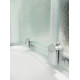 Душевая кабина Royal Bath RB 90HK7-WC четверть круга, поддон низкий, с гидромассажем