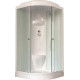 Душевая кабина Royal Bath RB 100HK6-WC четверть круга, поддон низкий, стекло рифленое